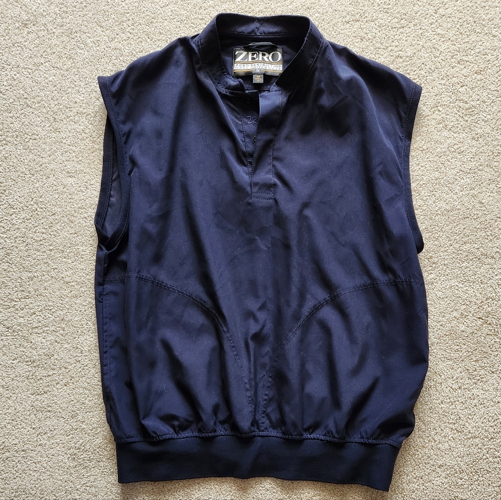 Zero Restriction Navy Golf Performance Vest - Size Medium